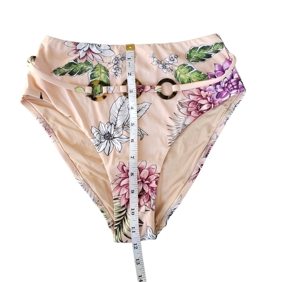 LETARTE Cabo Blush Pink Floral Print Bikini sz XS - Picture 16 of 16
